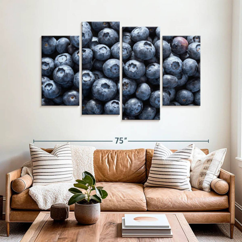 Yarlin Fresh Blueberries, 42" H x 68" W