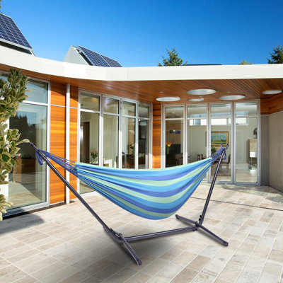 Outopee 2 Person Classic Hammock with Stand