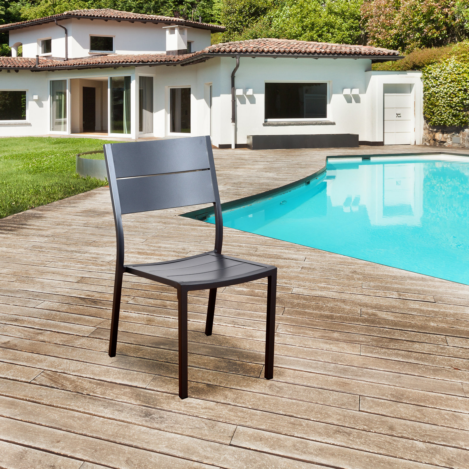 Anautica 96" Eucalyptus Patio Dining Set
