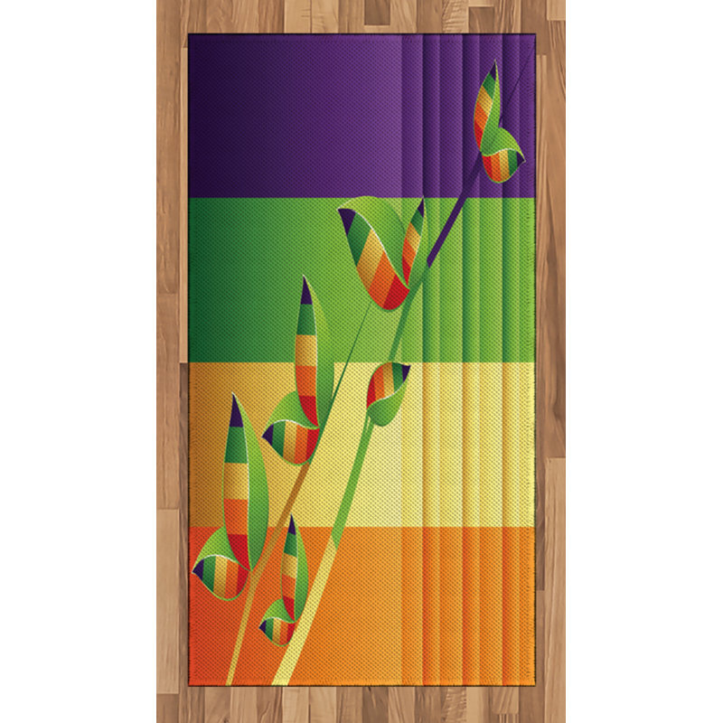 Nature High Density Long Fiber Poly Threads Decorative Area Rug Carpet, Rectangle 2'7" x 5'