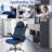 Dkelincs Gaming Chair Computer Chair With Lumbar Support And Flip-up Arms,headrest For Teen, Blue-2037733331