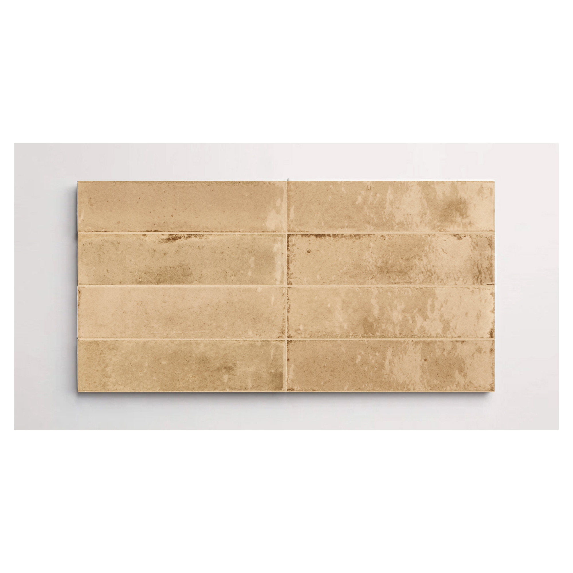 Flatiron 2 3/8" x 9 7/16" Glossy, Beige