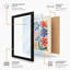 Blooming Geometry Botanical - Framed Print-1014749152-1014749157