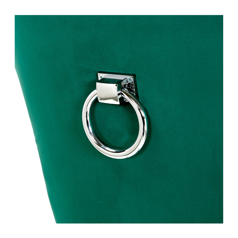 Chaise parsons rembourrée en velours Kirsten, Vert foncé