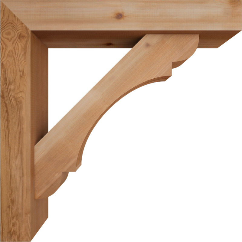 Support de bloc olympique avec entretoise décalée, 28 po x 28 po, Cèdre rouge occidental de l 5 1/2 po (lisse)