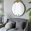 Miroir rond en fer