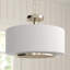 Luminaire suspendu convertible semi-encastré deux lumières Nance de Génération Lighting -1463339137