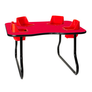 Laminate Adjustable Novelty 4 Students Activity Table & Chairs
