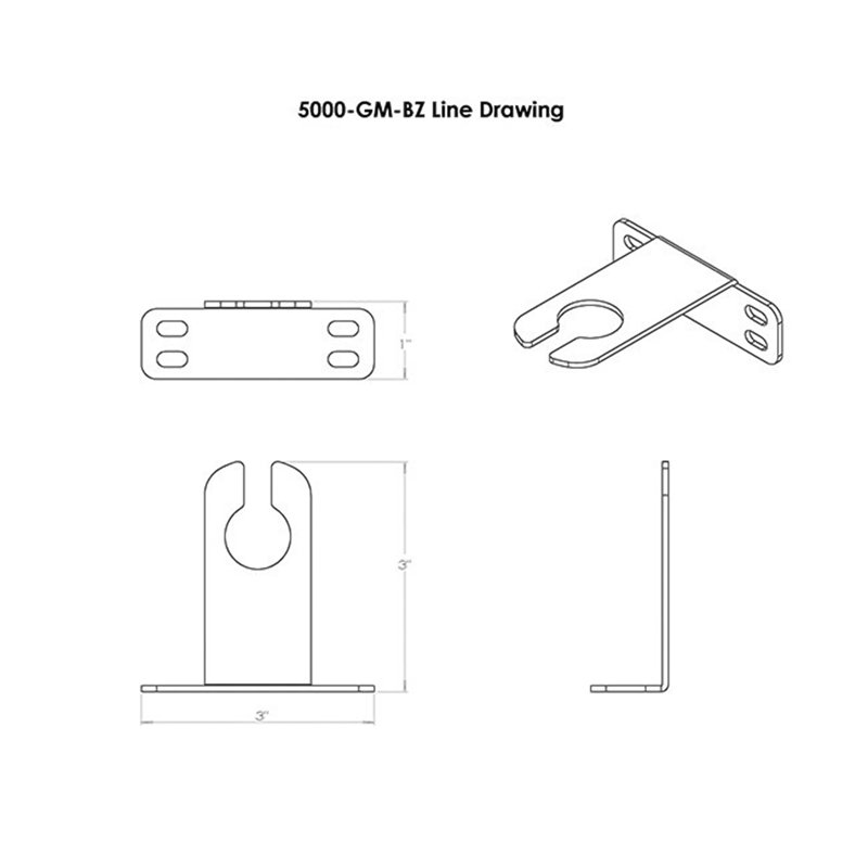 Gutter Mount for WAC Landscape Lighting Accent or Wall Wash