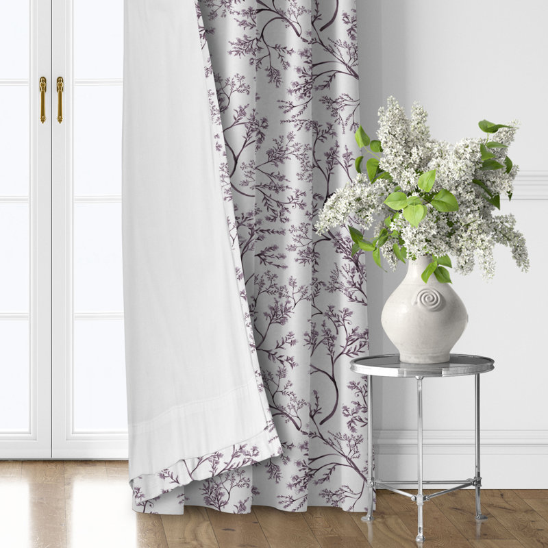 Ensemble de 2 rideaux en coton Tinsley, L 50 po x L 108 po