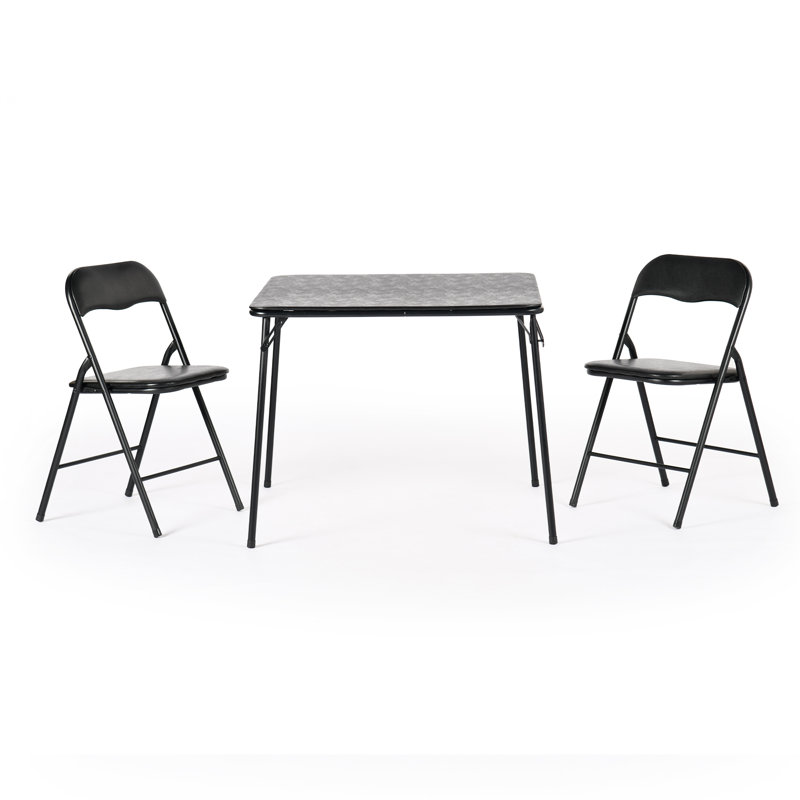 3PCS Folding Table and Chair Set for Home Office and Workshops