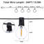 Andreane 1050cm 30 - Bulb Festoon Lights String Light (End to End Connectable)