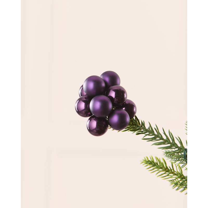 11cm Polystyrene Bauble, Purple