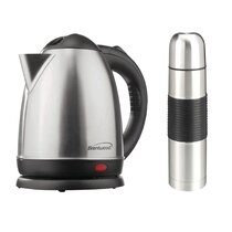 Brentwood HP-3013BK 1.3-Quart Stainless Steel Cordless Electric