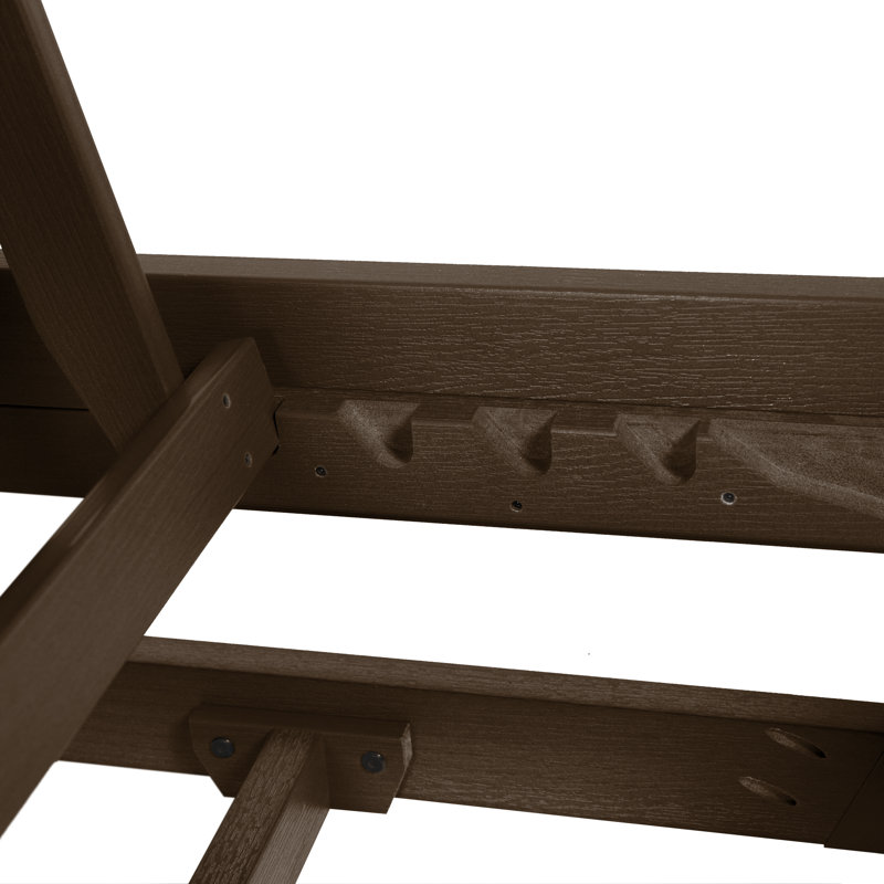 Annette Outdoor Chaise Lounge, Weathered Acorn