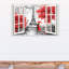 Art sur toile pour fenêtre paris Erika-544422936
