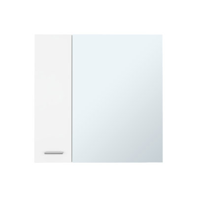 Pharmacie Prague, quatre tablettes internes, une porte, finition blanche