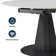 Modern Round Extendable Dining Table With Black Base