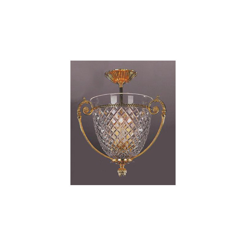 Barnette Glass Semi Flush Mount