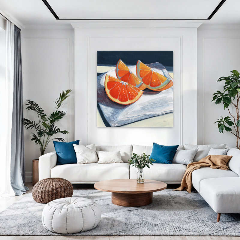 Oranges Catching The Light Contemporary Art, 48" H x 48" W