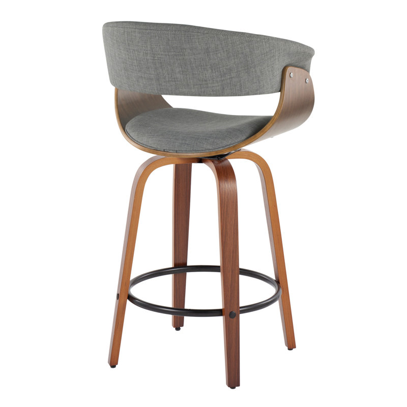 Contemporary Counter Stool, Brun / Noir, Gris
