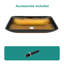 Lavabo vasque Amber Gold