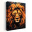 «Majestic Fiery Lion», art mural contemporain abstrait-129143242