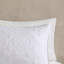 Ensemble de couvre-lit matelassé réversible 3 pièces en polyester blanc, format King/Cal King-136110700-136110698