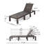 Chaise simple avec dossier réglable