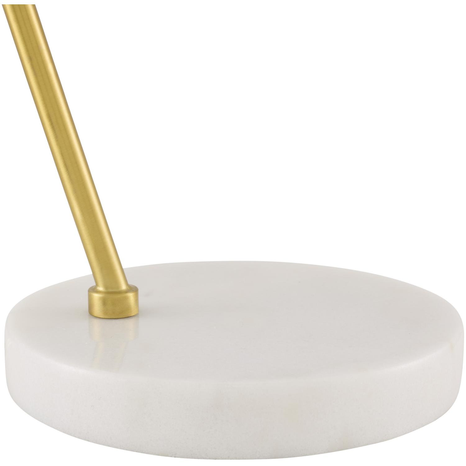 Table Lamp, White, Taupe