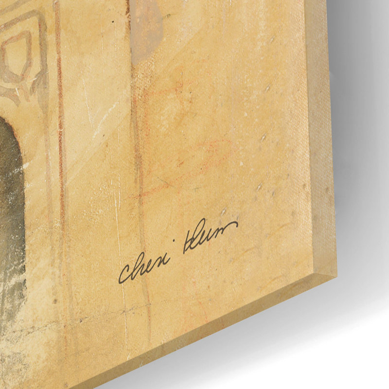 «Holiday Mantle» par Cheri Blum, art mural en verre acrylique, H 12 po x l 16 po x P 0,13 cm