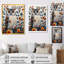 Nobel, hibou en fleurs, fleurs orange-696212432-696212439