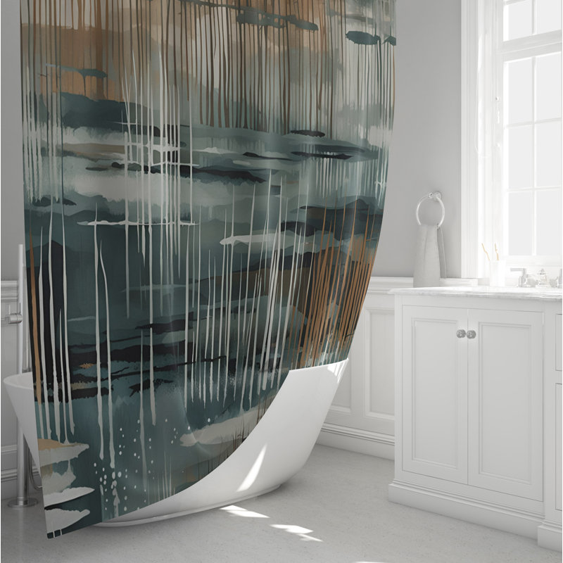 Rideau de douche abstrait Gottman, H 72 po x l 70 po