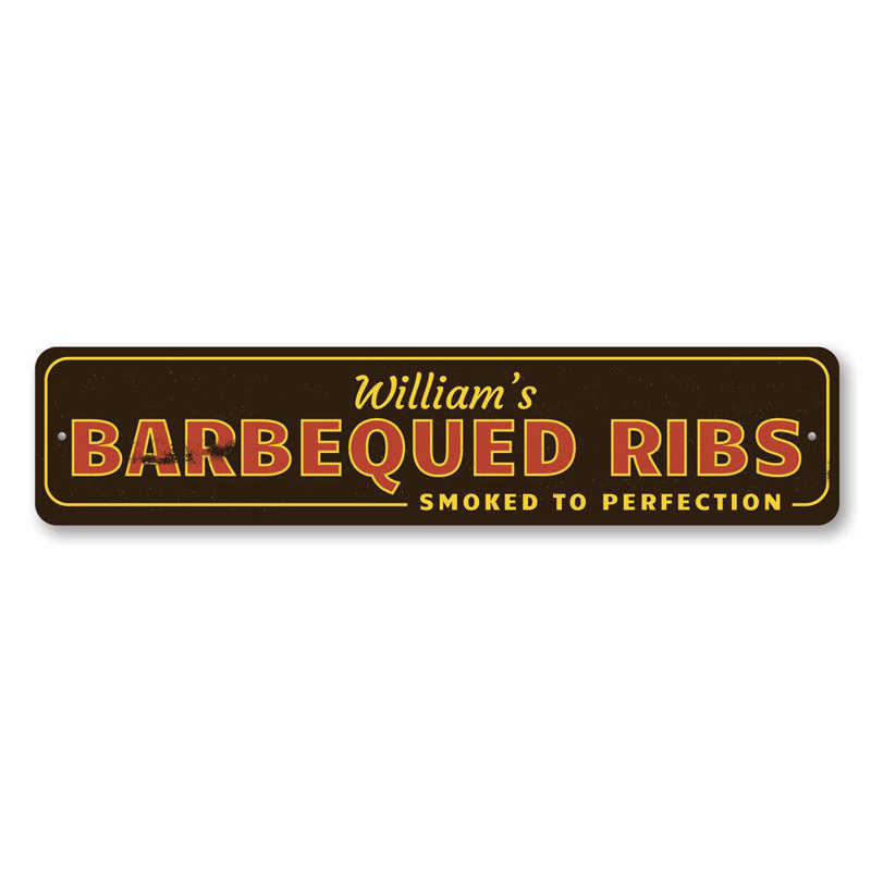 Enseigne en aluminium pour barbecues, H 4 po x l 18 po x P 0,04 po
