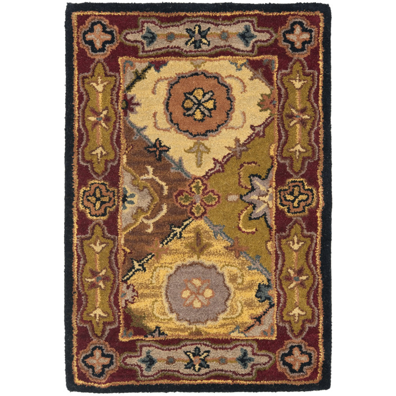 Balthrop Hand Tufted Wool Oriental Rug, Rectangle 12' x 15'