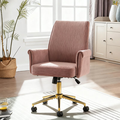 Modern Home Office Chair With Swivel Wheels
