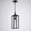 18 in Outdoor Pendant Light with Matte Black Finish,1 E26 Bulb Base