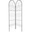 4 treillis de jardin en métal antirouille de 78,7 po x 19,7 po, support à fleurs pour lierre, paquet de 4 noir 78,7 po x 19,7 po, support à vignes,
