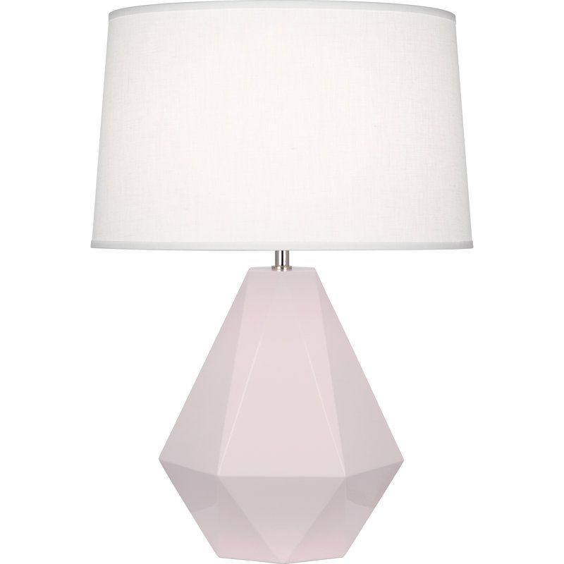 Lampe de table 22,5 "Delta, Eau de rose