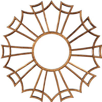 Médaillon de plafond percé en PVC de qualité architecturale 22 po x 7 po x 7 3/4 po x P 3/4 po Augustus