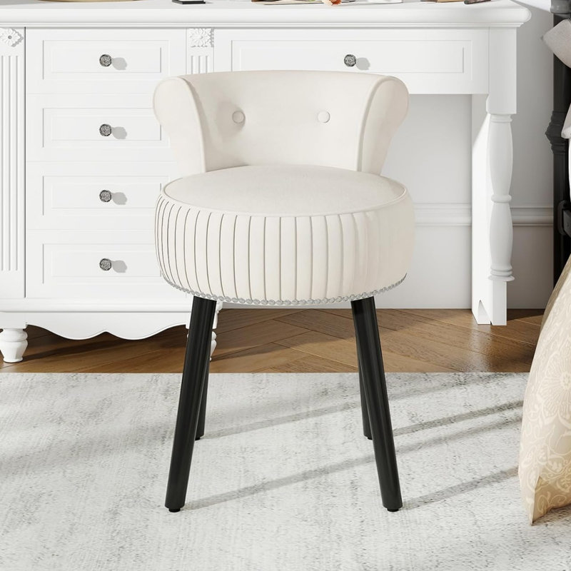 Accent Stool, Beige
