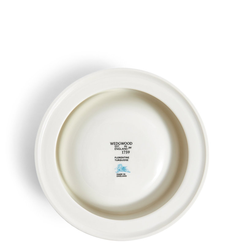 Florentine Turquoise Pet Bowl 17cm 6.6in, Blue Sky