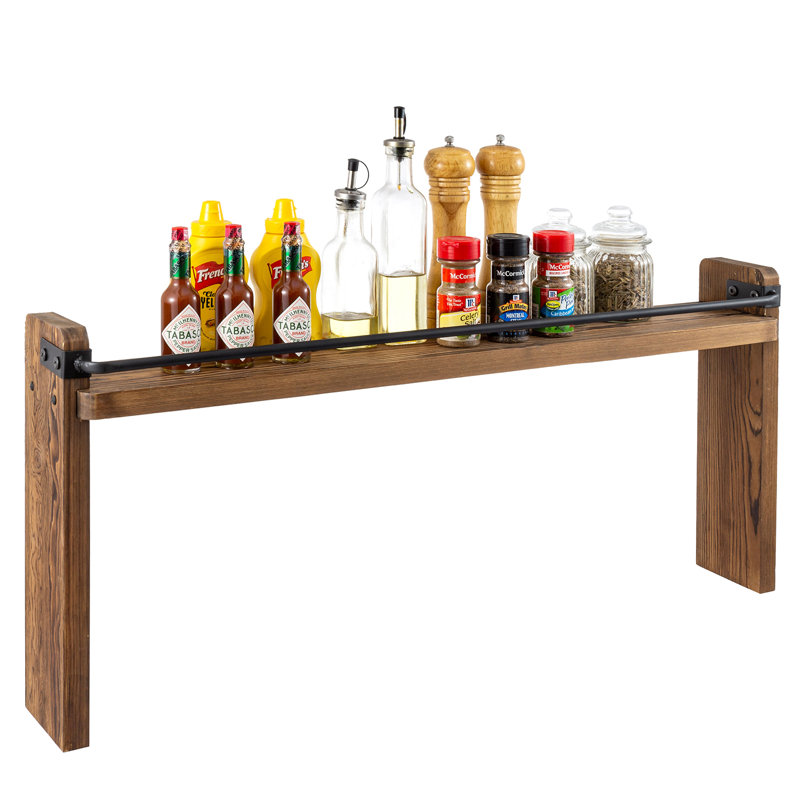 Freestanding Wood Spice Rack