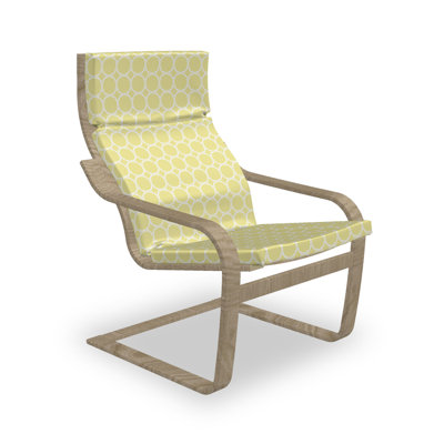 Simplistic Continuous Circular Shapes IndoorOutdoor SeatBack Cushion