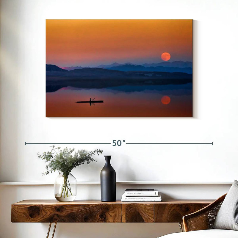 Gillard Sunset Rowboat, 26" H x 39" W
