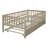 Twin Size Daybed With Trundle And Fence Guardrails, Day Bed-1110067743-1110067738