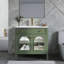 Meuble-lavabo autoportant avec tablette de rangement-1993874140