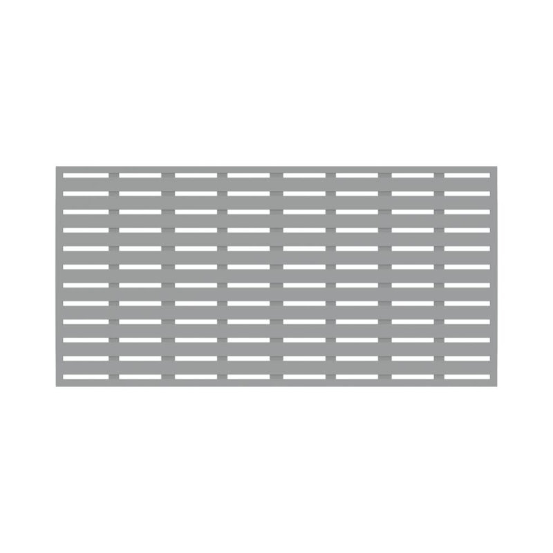 Paravent décoratif H 34 po x l 68 po Boardwalk, gris