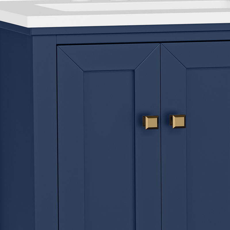 Ensemble de meuble-lavabo simple 48 po avec lavabo Balconera, Bleu, 48