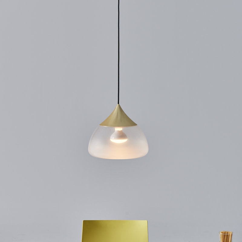 Mist 1 - Light Pendant, Matte Brass, 8.2" H x 7.1" W x 8.3" D